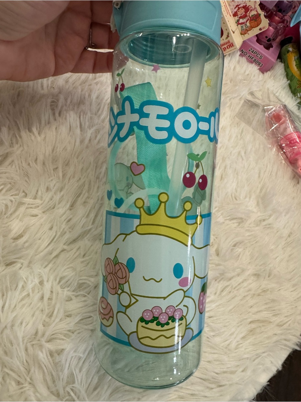 Cinnamoroll Blue Water Bottle strap holder - Cute Sanrio Style